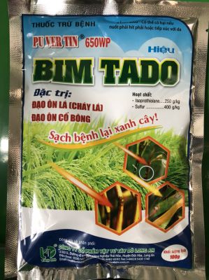 BIM - ĐẶC TRỊ ĐẠO ÔN TRÊN LÁ, ĐẠO ÔN CỔ BÔNG 100gam