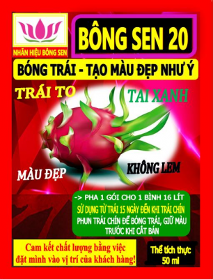 BÔNG SEN 20 - DƯỠNG TRÁI, BÓNG TRÁI THANH LONG