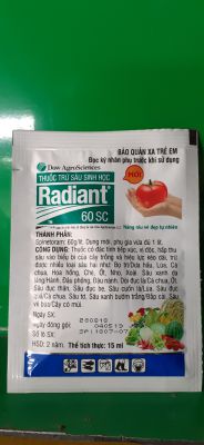 SÂU TRÁI CÀ - BỌ TRĨ RADIANT 60SC