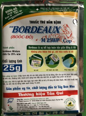 THUỐC TRỪ NẤM BỆNH BORDEAUX - BÓC ĐÔ 