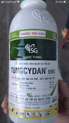 THUỐC ĐẶC TRỊ SÂU RẦY - TUNGCYDAN 55EC